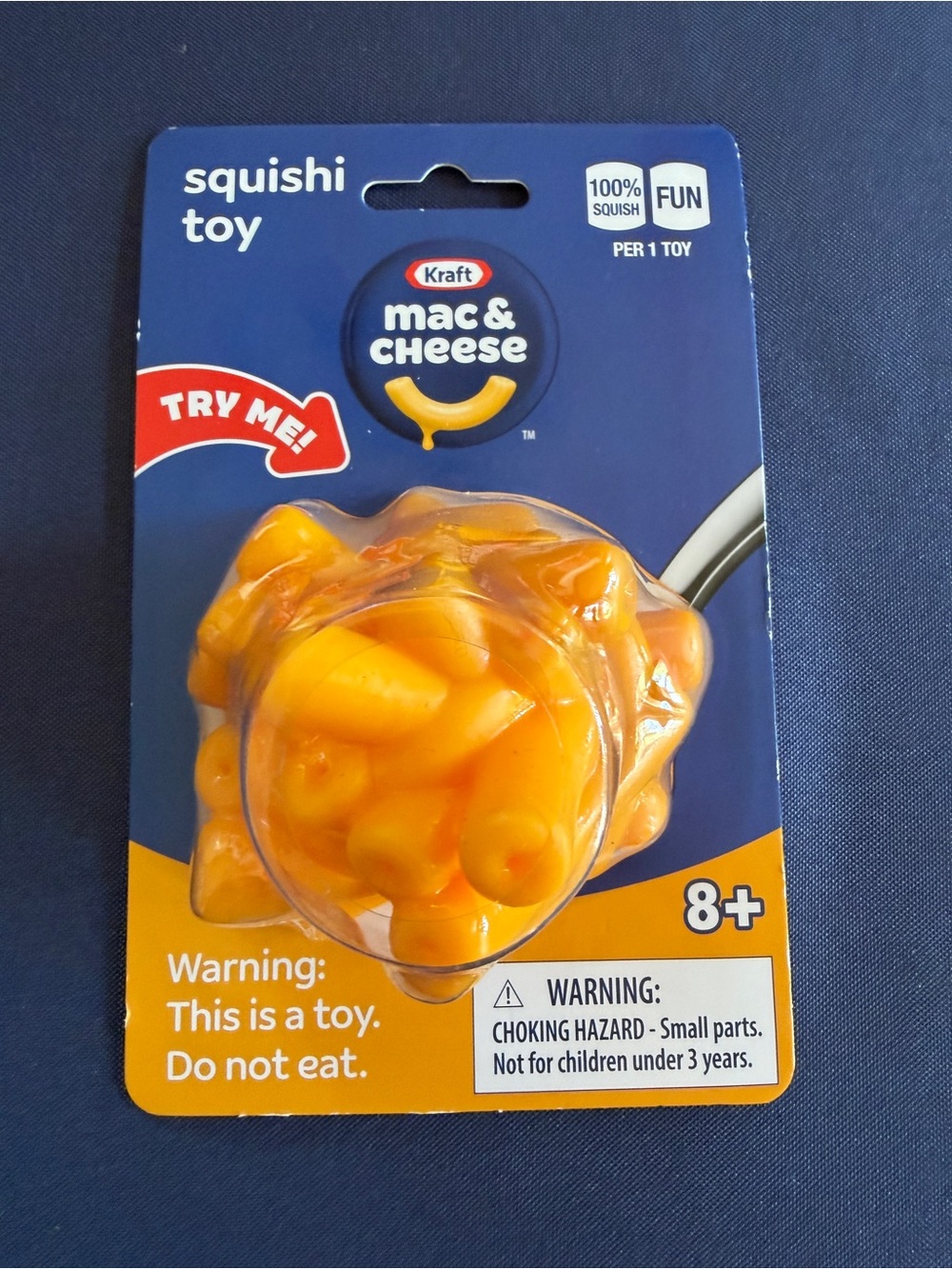 New Squishy Sensory Toy Kraft Mac & Cheese Squeeze Toy Food Squishi Fun 8+